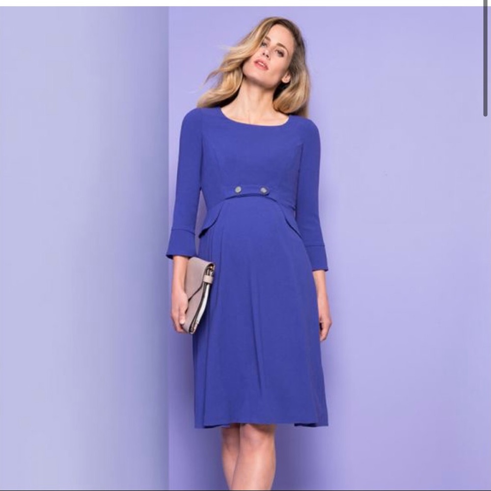 Blue Seraphine maternity dress!